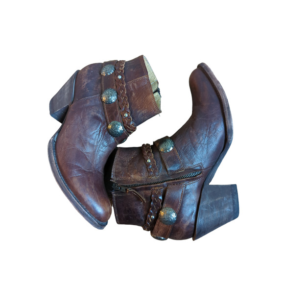 Idyllwind Fierce Brown Western Boots - Round Toe size 7 - Picture 4 of 8